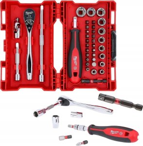 Milwaukee MILWAUKEE ZESTAW NASADEK 1/4" Z GRZECHOTKĄ 3