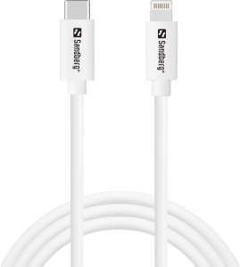 Kabel USB Sandberg Lightning - USB-C 1 m Biały (USB-C PD to Lightning MFI, 1M) 1