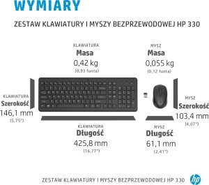 Mysz HP 330 Wireless Mouse 8