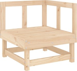 vidaXL Ogrodowa sofa narożna, lite drewno sosnowe 2