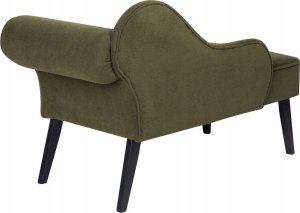 Beliani Szezlong prawostronny zielony BIARRITZ 4