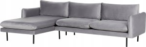 Beliani Prawostronny narożnik welurowy szary VINTERBRO 4