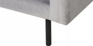 Beliani Prawostronny narożnik welurowy szary VINTERBRO 10