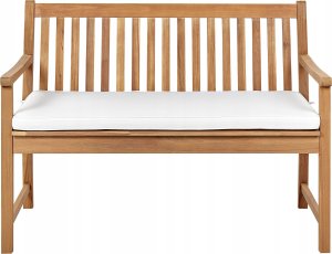 Beliani Poduszka na ławkę ogrodową 112 x 54 cm biała VIVARA 4