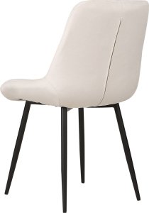 Beliani Zestaw 2 krzeseł do jadalni welurowy biały MELROSE 5