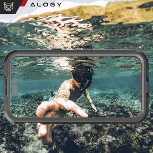 Alogy Etui do Apple iPhone 15 Pro Pancerne 360 case do Mag Safe wodoodporne Armor IP68 Alogy czarne 13
