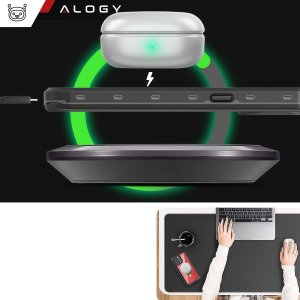 Alogy Etui do Apple iPhone 15 Pro Pancerne 360 case do Mag Safe wodoodporne Armor IP68 Alogy czarne 6