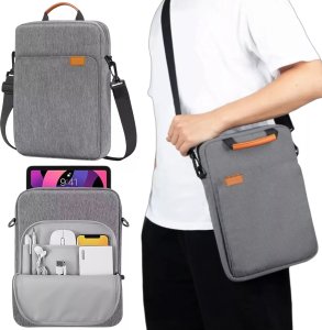 Torba Alogy Torba na laptopa/ iPada Pro Air/ tablet 11-13 cal męska damska Unisex Pasek na ramię etui futerał pokrowiec Alogy saszetka szara 1