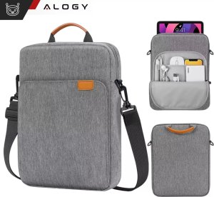 Torba Alogy Torba na laptopa/ iPada Pro Air/ tablet 11-13 cal męska damska Unisex Pasek na ramię etui futerał pokrowiec Alogy saszetka szara 10