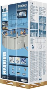 Bestway Basen Hydrium z akcesoriami, 500x360x120 cm 14