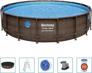Bestway Basen Power Steel z akcesoriami, 549x122 cm 1