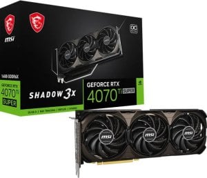 Karta graficzna MSI GeForce RTX 4070 Ti SUPER 16G Shadow 3X OC 16GB GDDR6X 1