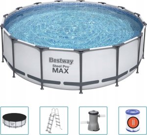 Bestway Basen ogrodowy Steel Pro MAX, okrągły, 457x122 cm Lumarko! 1