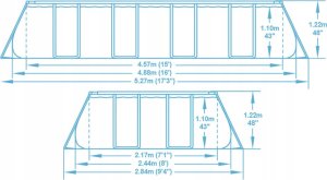 Bestway Basen Power Steel z zestawem, prostokątny, 488x244x122 cm 15
