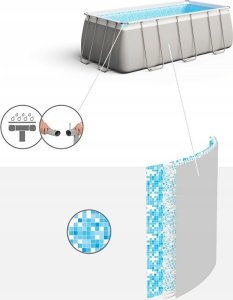 Bestway Basen Power Steel z zestawem, prostokątny, 488x244x122 cm 29