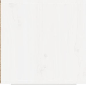 vidaXL Szafka pod telewizor, biała, 140x35x40 cm, lite drewno sosnowe 6