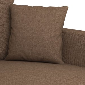 vidaXL Sofa 3-osobowa, brązowa, 180 cm, tapicerowana tkaniną 6