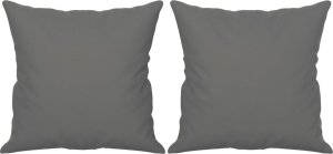 vidaXL 2-osobowa sofa z poduszkami, ciemnoszara, 140 cm, mikrofibra 5