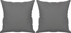 vidaXL 2-osobowa sofa z poduszkami, ciemnoszara, 120 cm, mikrofibra 5