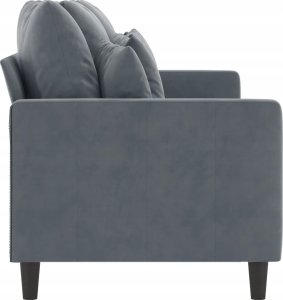 vidaXL Sofa 3-osobowa, ciemnoszara, 180 cm, obita aksamitem 2