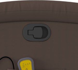 vidaXL Podnoszony fotel masujący, rozkładany, brązowy 11