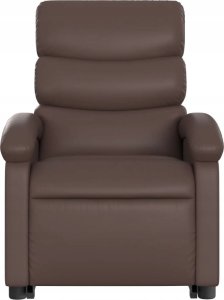vidaXL Podnoszony fotel masujący, rozkładany, brązowy 8