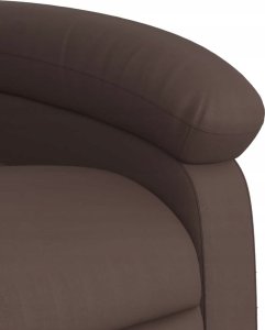 vidaXL Podnoszony fotel masujący, rozkładany, brązowy 10