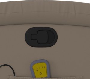 vidaXL Podnoszony fotel masujący, rozkładany, cappuccino 12