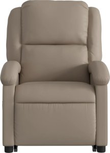 vidaXL Podnoszony fotel masujący, rozkładany, cappuccino 9