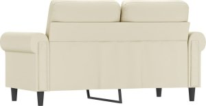 vidaXL 2-osobowa sofa, kremowy, 120 cm, sztuczna skóra 5