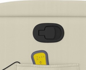 vidaXL Podnoszony fotel masujący, rozkładany, kremowy 11