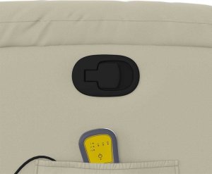 vidaXL Podnoszony fotel masujący, rozkładany, kremowy 12