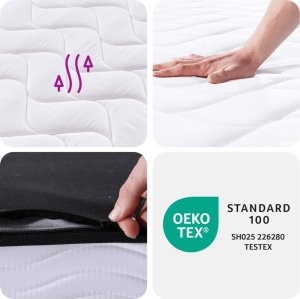 vidaXL Materac bonellowy, twardość średnia, 90x190 cm 8