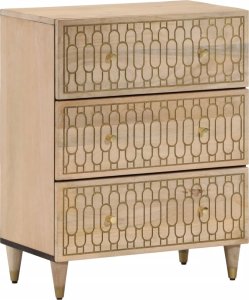 vidaXL Szafki, 2 szt., 60x33x75 cm, lite drewno mango 2