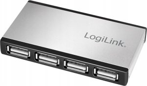 HUB USB LogiLink LogiLink USB 2.0 4-port HUB m. Netzteil Alu 1