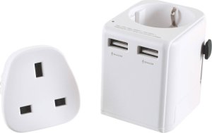 Lifeventure Adapter podróżny USB UK-World Travel Adaptor Uniwersalny 2