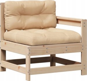 vidaXL 7-częściowy zestaw mebli ogrodowych z poduszkami, lite drewno sosnowe 11