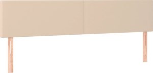 vidaXL Łóżko kontynentalne z materacem i LED, cappuccino, 120x190 cm 8