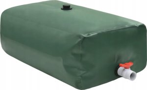 vidaXL Zbiornik na wodę deszczową, z kranikiem, składany, 500 L, PVC XXX 1