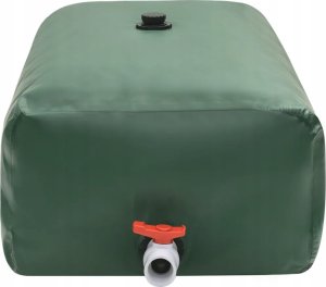 vidaXL Zbiornik na wodę deszczową, z kranikiem, składany, 500 L, PVC XXX 3