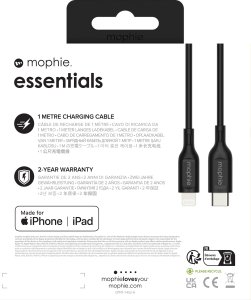 Kabel USB Mophie Lightning - USB-C 1 m Czarny (MPH72) 4