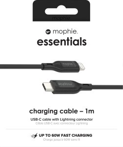 Kabel USB Mophie Lightning - USB-C 1 m Czarny (MPH72) 5