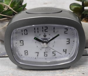 Perfect Budzik Perfect BB09007 szary 9,2 cm podświetlenie drzemka . 3