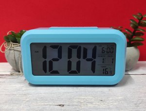 Perfect Budzik Perfect 13701 niebieski termometr automatyczne podświetlenie . 5