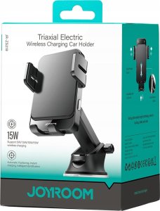 Joyroom Uchwyt samochodowy na deskę rozdzielczą z ładowarką indukcyjną 15W Joyroom JR-ZS219 czarny 7
