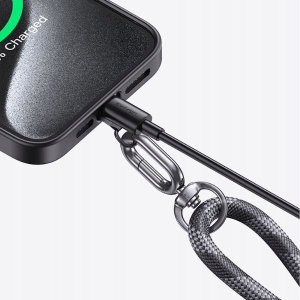 Usams Smycz do telefonu 34cm szary/grey 4