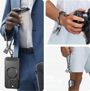 Usams Smycz do telefonu 34cm szary/grey 6