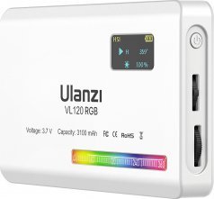Ulanzi Lampa LED Ulanzi VL120 - RGB, WB (2500 K - 9000 K), biała 3