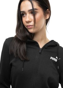 Puma Bluza damska Puma ESS Small Logo Full-Zip Hoodie czarna 586811 01 S 3