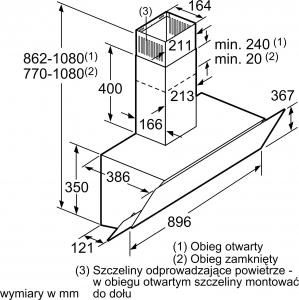 Okap Bosch DWK095G20 6